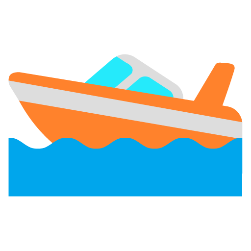 Microsoft speedboat emoji image