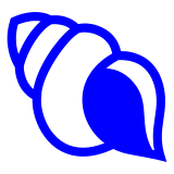 Docomo spiral shell emoji image