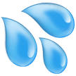 Samsung splashing sweat symbol emoji image