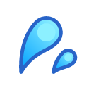 SoftBank splashing sweat symbol emoji image