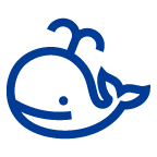 au by KDDI spouting whale emoji image