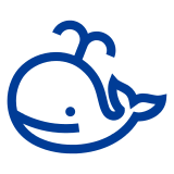 Docomo spouting whale emoji image