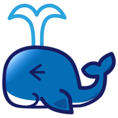 Emojidex spouting whale emoji image
