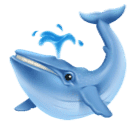 Huawei spouting whale emoji image