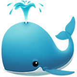 IOS/Apple spouting whale emoji image