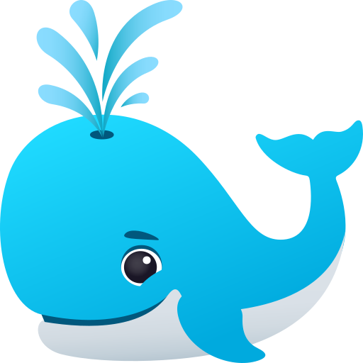 JoyPixels spouting whale emoji image