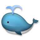 LG spouting whale emoji image