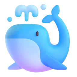 Microsoft Teams spouting whale emoji image