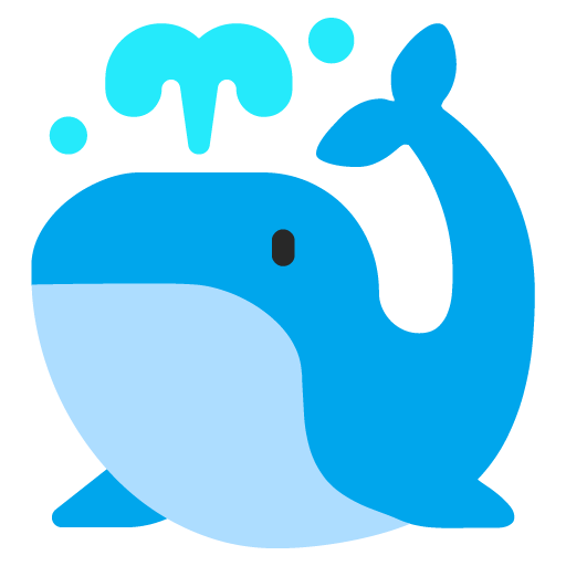 Microsoft spouting whale emoji image
