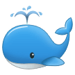 Samsung spouting whale emoji image