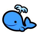 SoftBank spouting whale emoji image