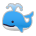 Sony Playstation spouting whale emoji image