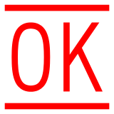 Docomo squared ok emoji image