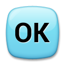 LG squared ok emoji image