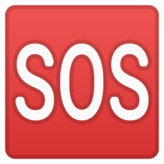 Google squared sos emoji image