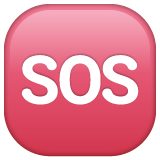 Whatsapp squared sos emoji image