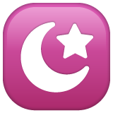 Whatsapp star and crescent emoji image