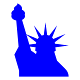 Docomo statue of liberty emoji image