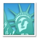 LG statue of liberty emoji image