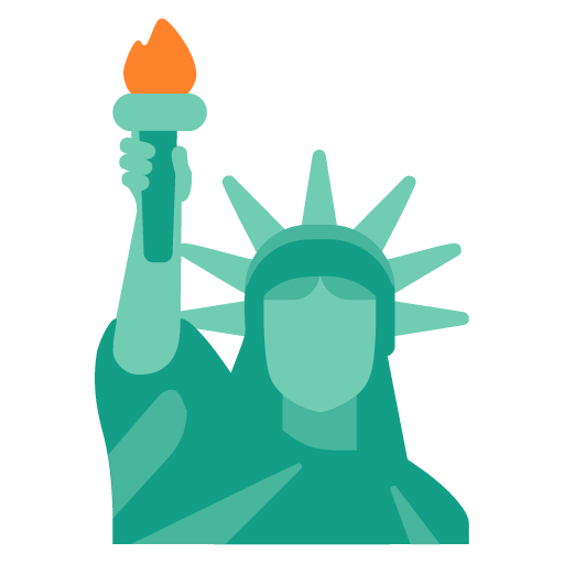 Microsoft statue of liberty emoji image