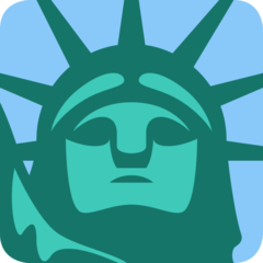 Twitter statue of liberty emoji image