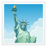 Whatsapp statue of liberty emoji image