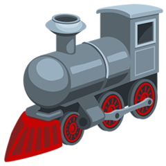 Facebook Messenger steam locomotive emoji image