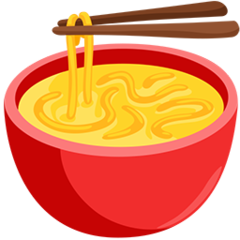 Facebook Messenger steaming bowl emoji image