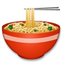 LG steaming bowl emoji image
