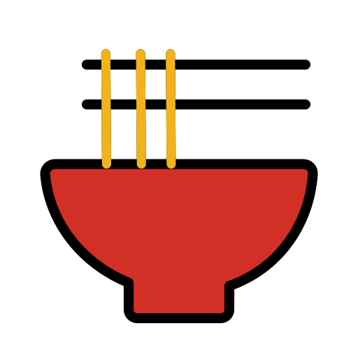 Openmoji steaming bowl emoji image