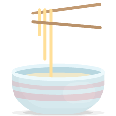 Skype steaming bowl emoji image