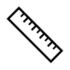 Noto Emoji Font straight ruler emoji image