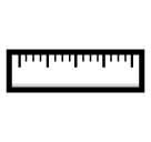 SoftBank straight ruler emoji image