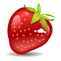 Emojidex strawberry emoji image
