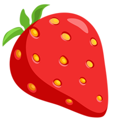 Facebook Messenger strawberry emoji image