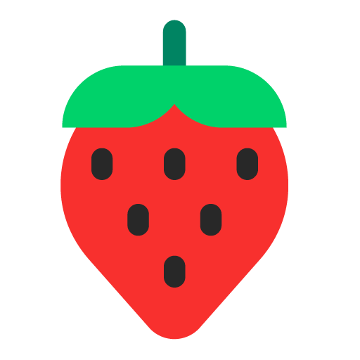 Microsoft strawberry emoji image