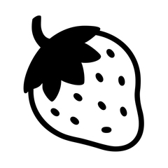 Noto Emoji Font strawberry emoji image