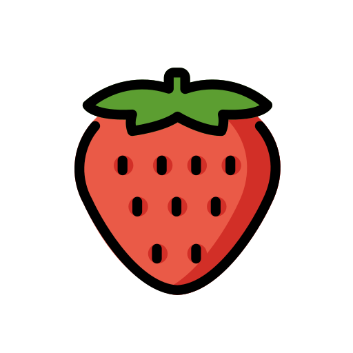 Openmoji strawberry emoji image