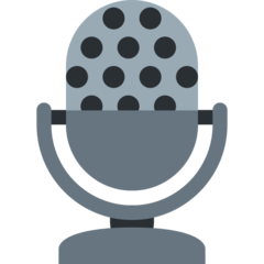 Twitter studio microphone emoji image