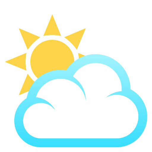 JoyPixels sun behind cloud emoji image