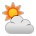 Sony Playstation sun behind cloud emoji image