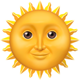IOS/Apple sun with face emoji image