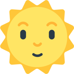 Mozilla sun with face emoji image