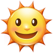 Samsung sun with face emoji image