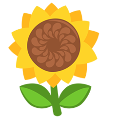 Facebook Messenger sunflower emoji image