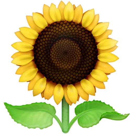 Facebook sunflower emoji image