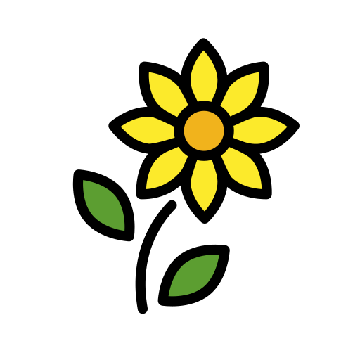 Openmoji sunflower emoji image