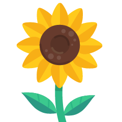 Skype sunflower emoji image