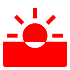 au by KDDI sunrise emoji image