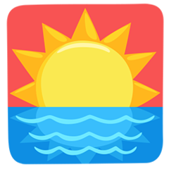 Facebook Messenger sunrise emoji image